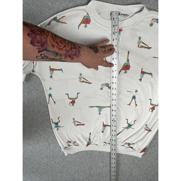 Vintage Andrew St. John Sweatshirt Exercise Jazzercize 1980’s 1990’s Medium Read - Picture 5 of 12